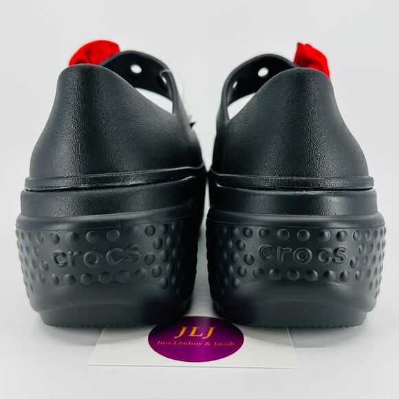 Crocs Women's Stomp Rosette Mary Jane Platform Punk Clogs 210798 Size 9 - Picture 6 of 11